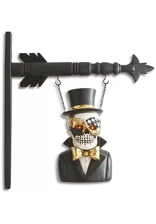 Best 10.5 Inch Masquerade Skeleton With Led Eyes Arrow Figure Indoor Decorations