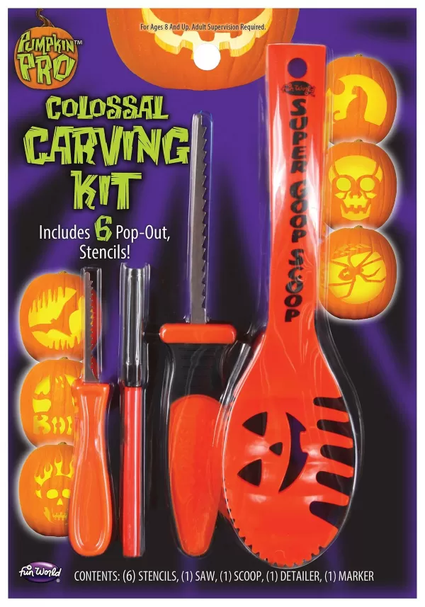 Cheap 10 Piece Colossal Pumpkin Carving Kit Pumpkin D Cor