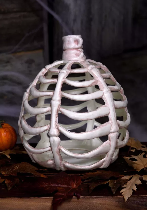 Best Sale 11-Inch Bone Pumpkin Halloween Decoration Outdoor Decorations