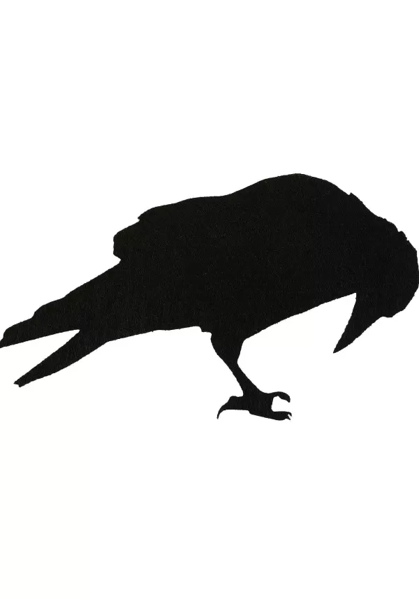 Online 12 Piece Black Crow Stickers Halloween Decoration Indoor Decorations