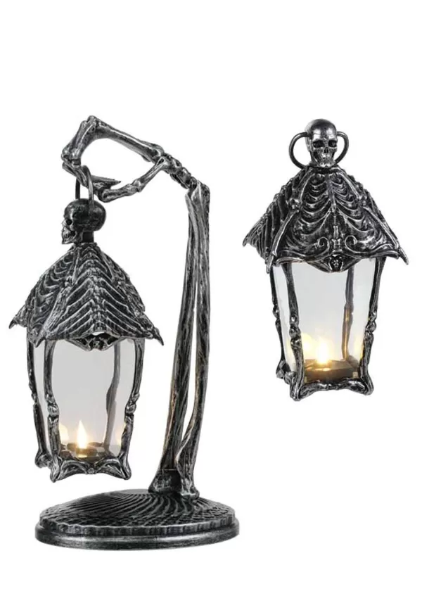 Best 12-Inch Gothic Skeleton Lantern Decoration Halloween Lights