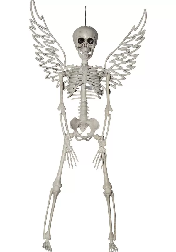 Online 16" Hanging Skeleton With Wings Halloween Prop Skeletons & Skulls