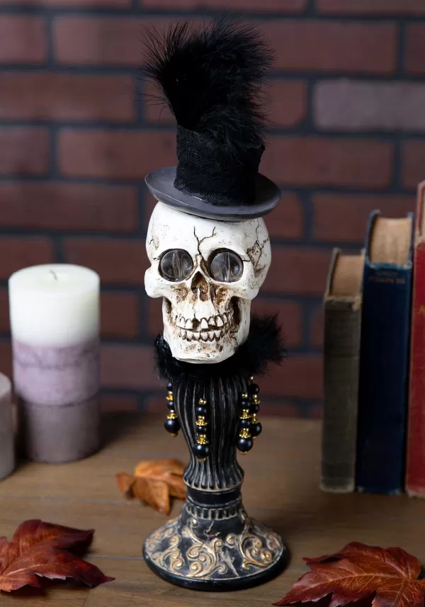 Clearance 16-Inch Female Skeleton Bust With Led Eyes Decoration Indoor Decorations