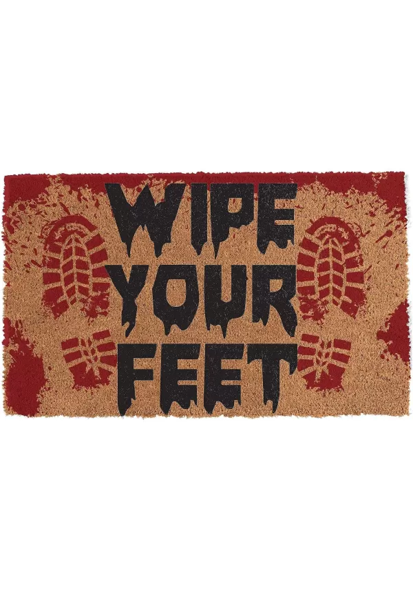 Best Sale 17 Inch Bloody Footprint Halloween Doormat Door Decorations