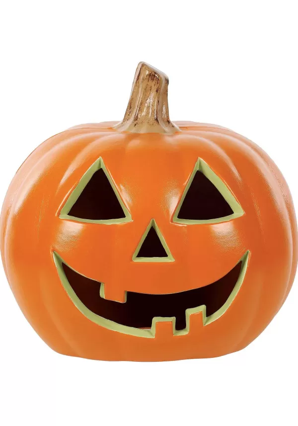Store 17-Inch Orange Blow Mold Pumpkin Decoration Outdoor Decorations