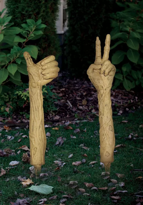 Hot 18.5" Zombie Arm Lawn Stakes Halloween Decoration Halloween Props