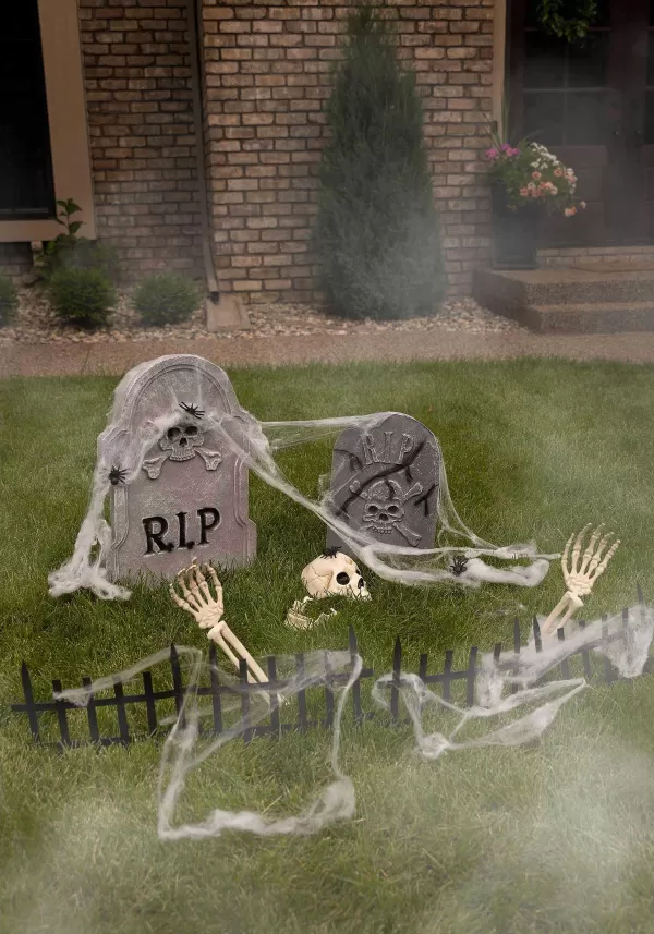 Cheap 18 Piece Spooky Cemetery Halloween Decoration Kit Outdoor Decorations