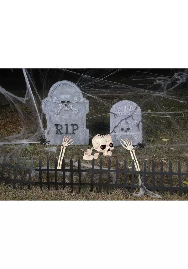 Cheap 18 Piece Spooky Cemetery Halloween Decoration Kit Outdoor Decorations