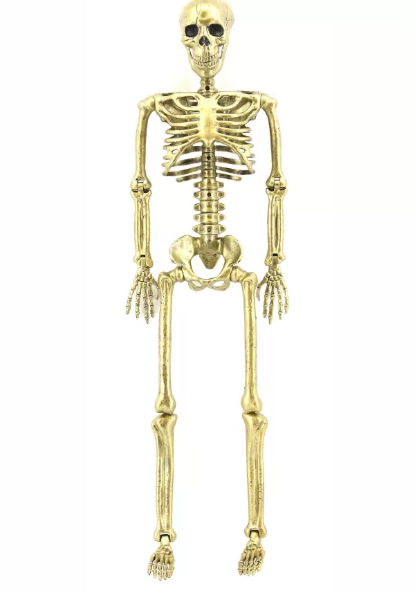 Online 24-Inch Gold Skeleton Decoration Halloween Props