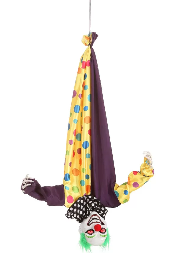 Shop 2.8 Foot Animated Hanging Evil Clown Halloween Prop Animatronics