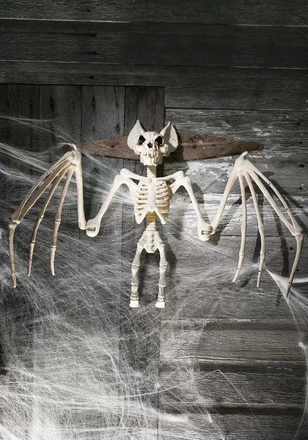 Cheap 36'' Nocturnal Bat Skeleton Halloween Props