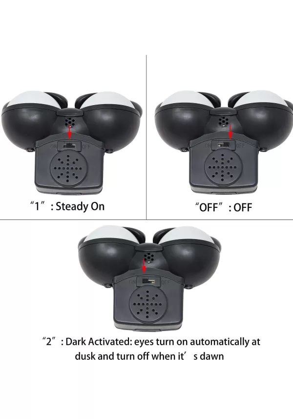 Discount 3 Pack Dark-Activated Flashing Peeping Eyes Lights Set Halloween Lights