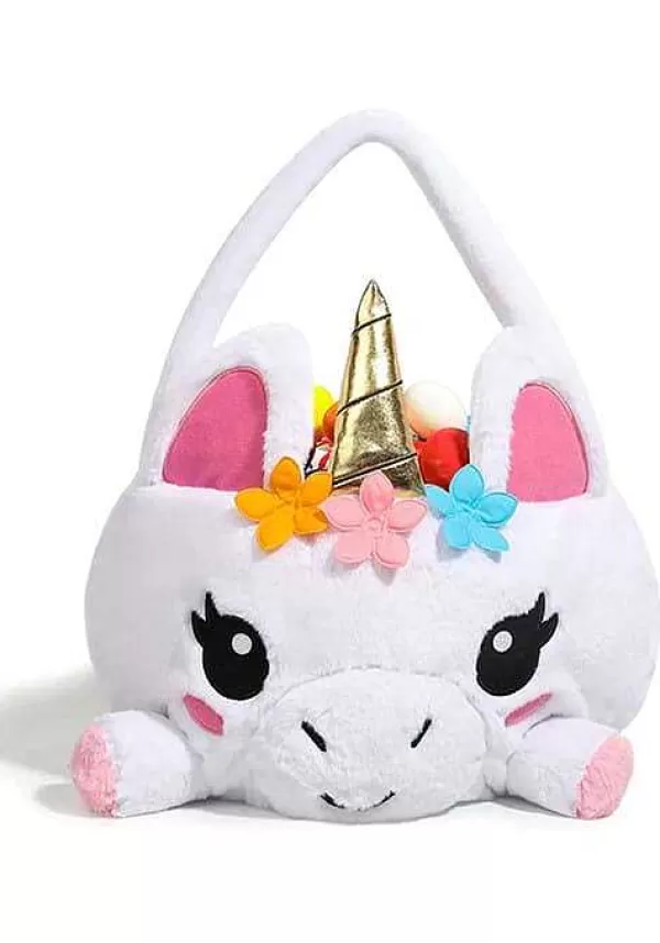 New 3D Unicorn Easter Basket Accessory Trick Or Treat Bags / Pails