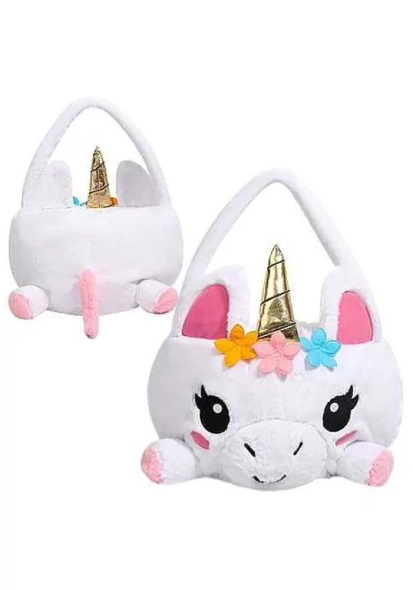 New 3D Unicorn Easter Basket Accessory Trick Or Treat Bags / Pails