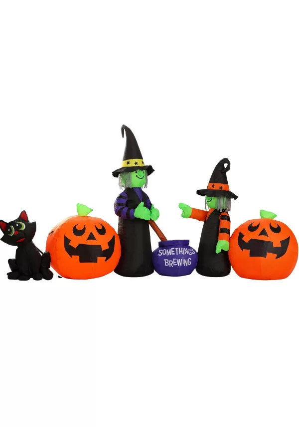 Online 4Ft Spooky Witch Scene Inflatable Halloween Decoration Inflatable Decorations