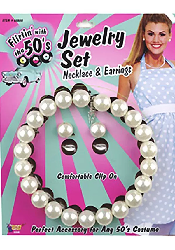 Cheap 50S Pearl Set Costume Jewelry Costume Jewelry