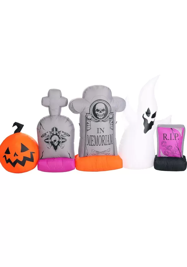 Store 5 Piece Graveyard Inflatable Decoration Set Halloween Props