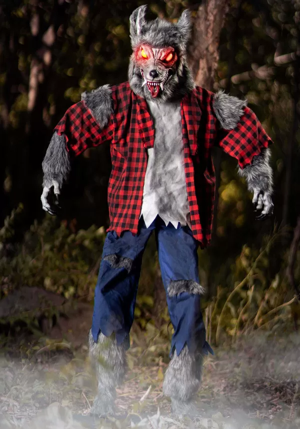 Shop 6Ft Animated Classic Werewolf Halloween Decoration Animatronics