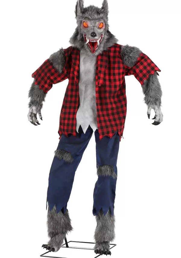 Shop 6Ft Animated Classic Werewolf Halloween Decoration Animatronics