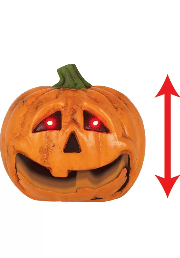 New 7" Talking Light Up Jack O Lantern W/ Moving Jaw Decoration Animatronics