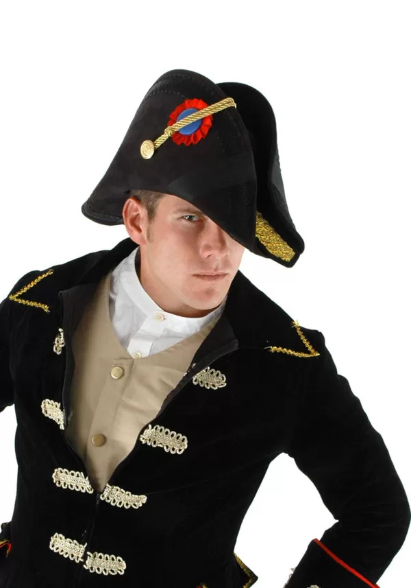 Hot Admiral Black Bicorn Hat Hats