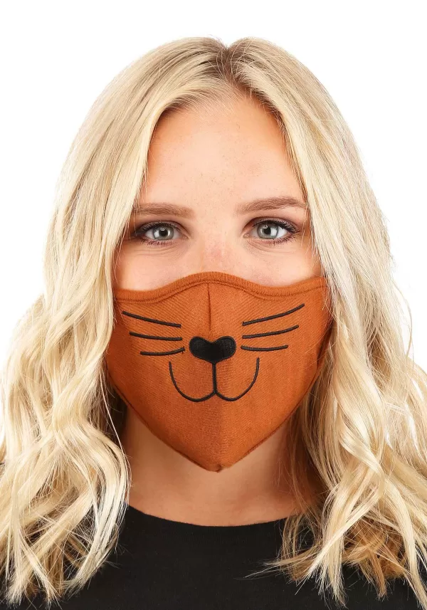 Cheap Adult Brown Cat Face Mask Face Masks