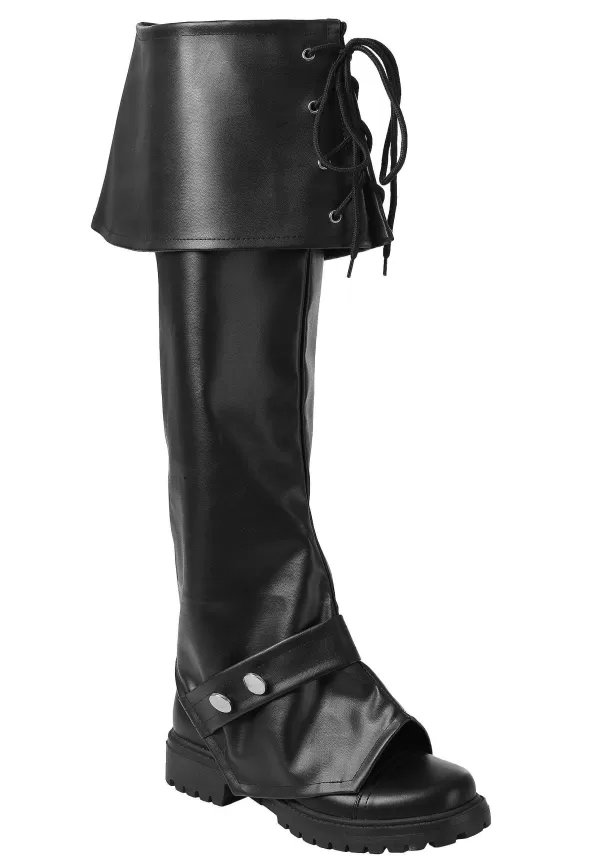 Fashion Adult Deluxe Vinyl Costume Boot Tops Boots/Shoes