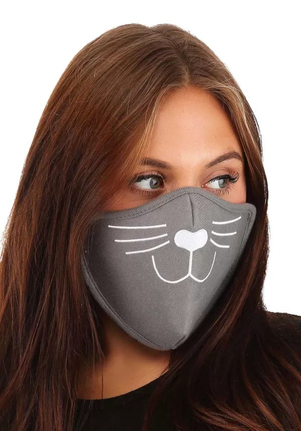 Best Adult Gray Cat Face Mask Face Masks