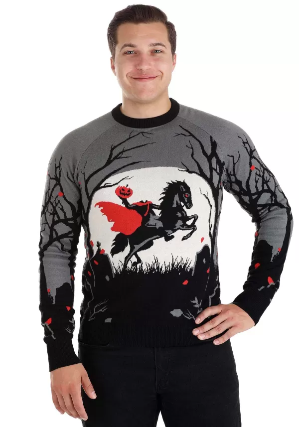 Best Sale Adult Headless Horseman Halloween Sweater Halloween Clothes