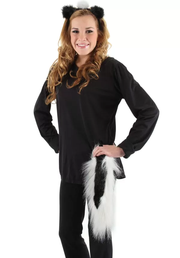 Outlet Adult Skunk Ears & Tail Set Accessory Kits