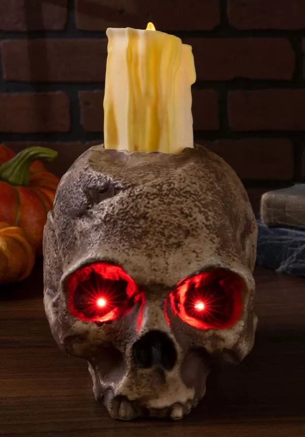 Best Sale Ancient Skull Candle Halloween Decoration Halloween Props