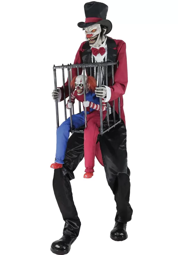 Hot Animated 7Ft Rotting Ringmaster Halloween Decoration Animatronics