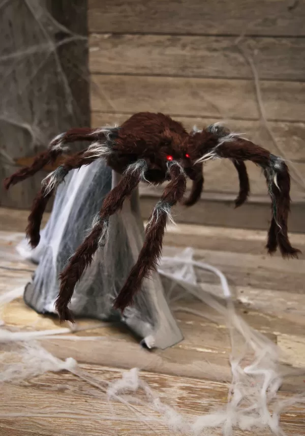 Store Animated Brown Jumping Spider Halloween Prop Animatronics