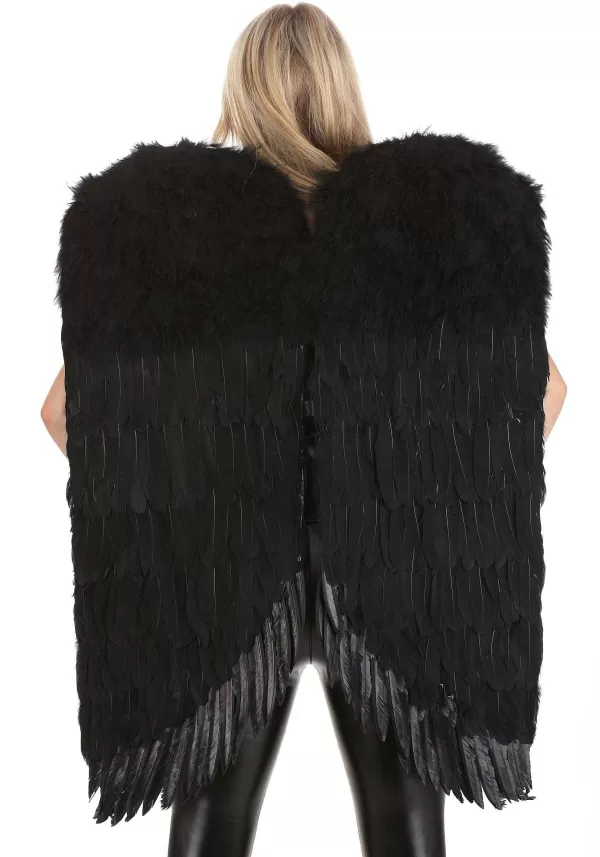 Shop Black Angel Costume Wings Wings