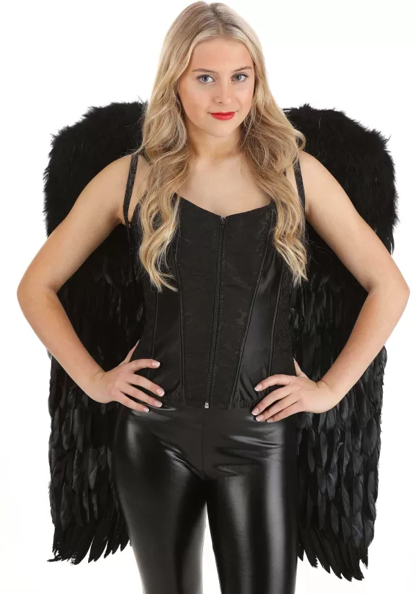 Shop Black Angel Costume Wings Wings