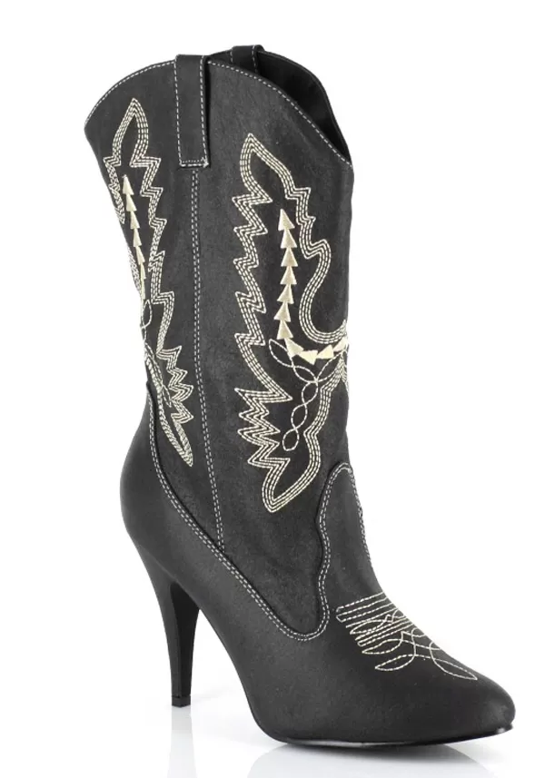 Clearance Black Cowgirl Boots For Adults Boots/Shoes