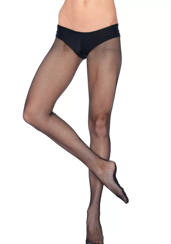 Cheap Black Deluxe Fishnet With Comfort Sole Fishnet Stockings