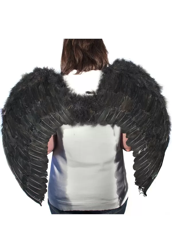 Fashion Black Feather Angel Wings Wings