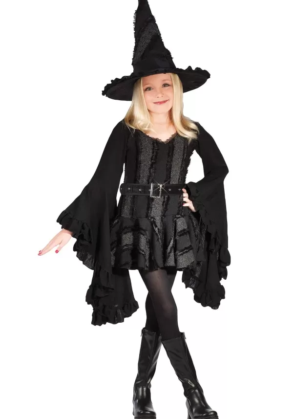 Hot Black Witch Girl'S Costume Dress Girl Costumes