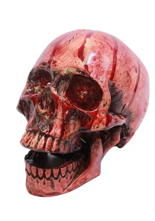 Shop Bloody Resin Skull Prop Decoration Halloween Props