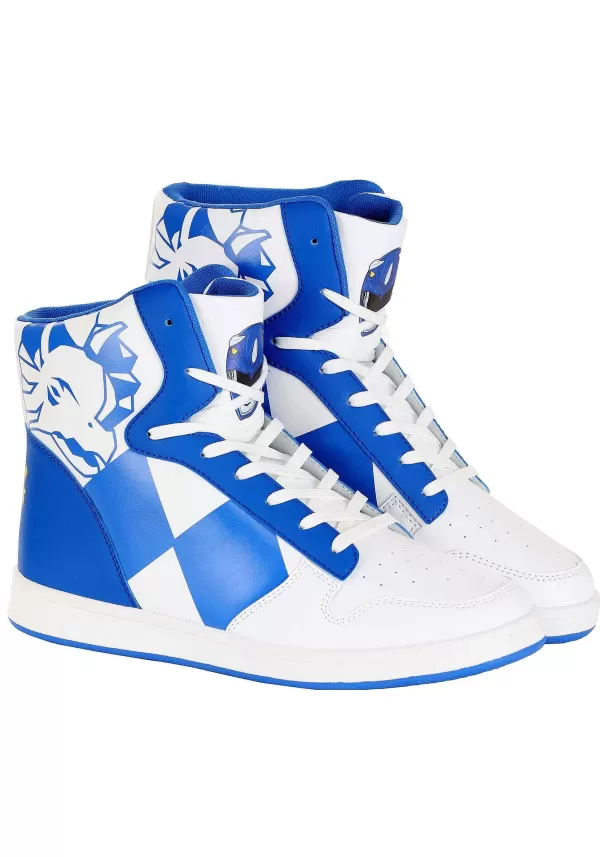 Flash Sale Blue Power Rangers Costume Inspired Sneakers For Adults Boots/Shoes