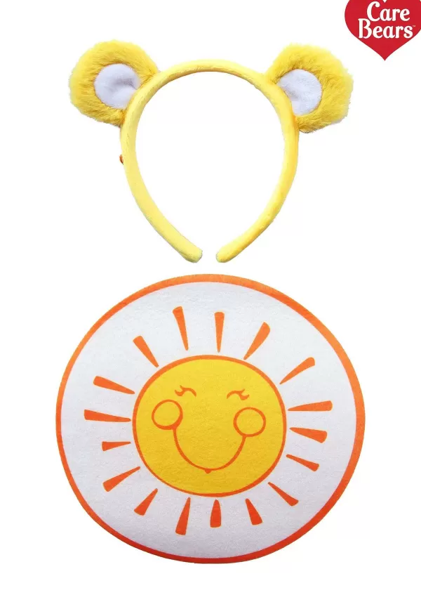Hot Care Bears Funshine Bear Ears & Patch Costume Accessory Kit Accessory Kits