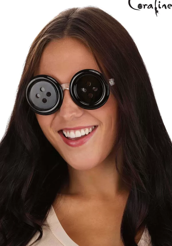 Discount Coraline Button Eye Glasses For Adults Glasses / Sunglasses