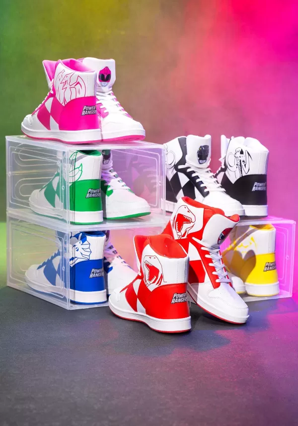 Cheap Costume Inspired Red Power Rangers Sneakers For Adults Boots/Shoes