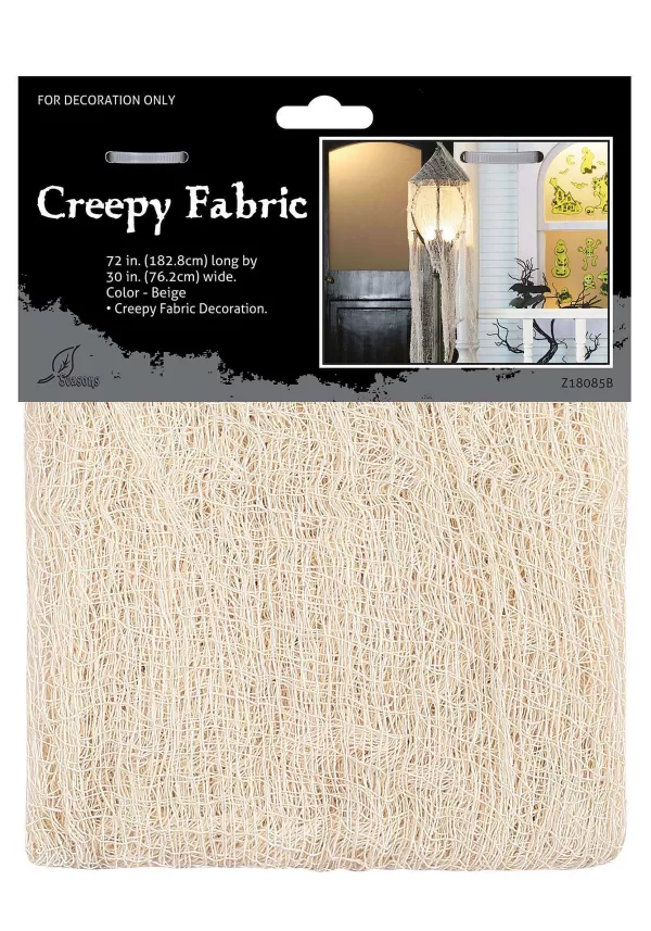 Fashion Creepy Beige Gauze Decorative Halloween Cloth Halloween Props