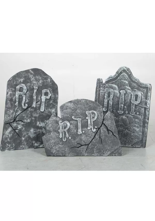 Best Crooked Stone Tombstone Set Outdoor Decorations