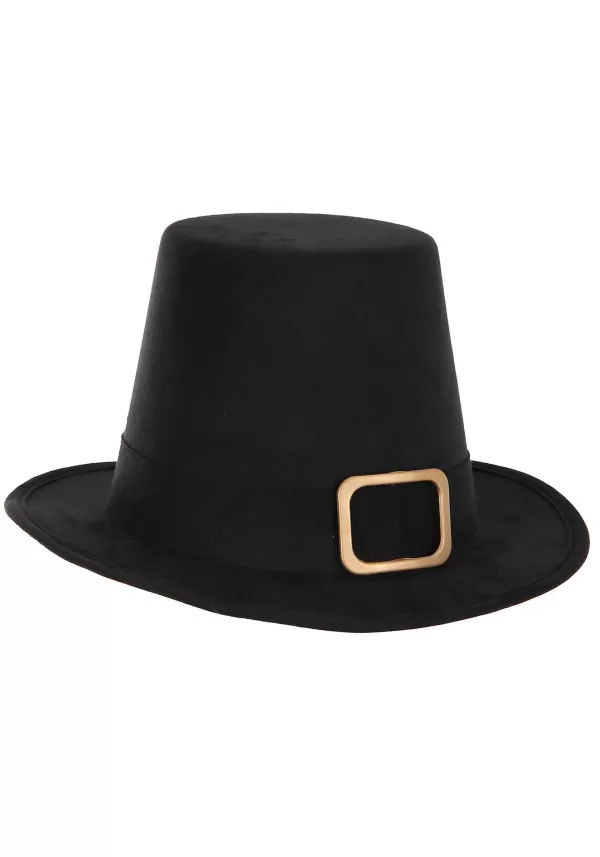 Best Deluxe Brown Pilgrim Costume Hat Hats