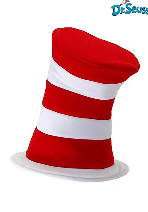 Online Deluxe Cat In The Hat Plush Velboa Costume Hat Hats