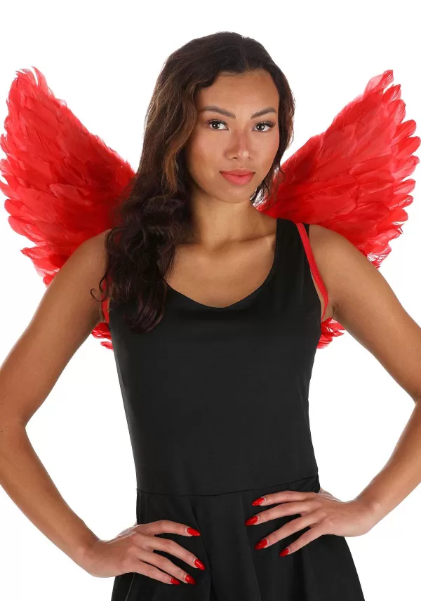 Hot Devilish Angel Red Costume Wings Wings