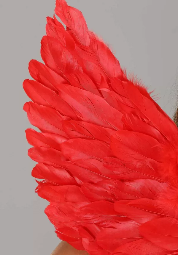 Hot Devilish Angel Red Costume Wings Wings